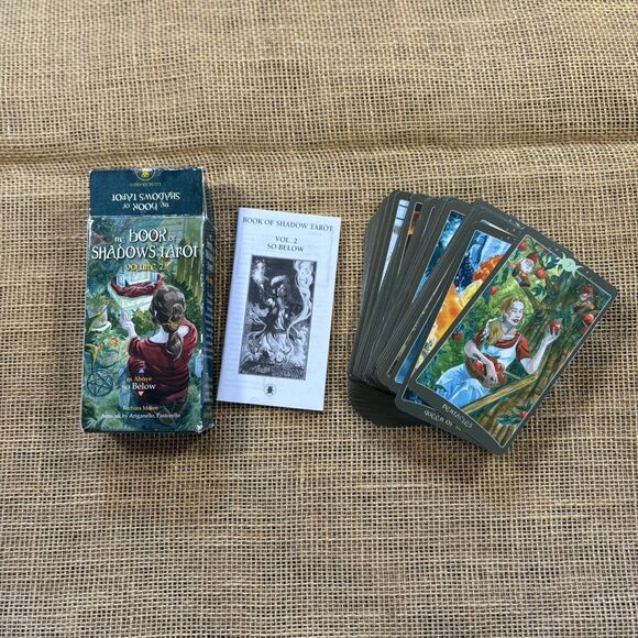The Book Of Shadows Tarot v1 & v2 "As Above So Below" Barbara Moore Complete - Picture 7 of 7